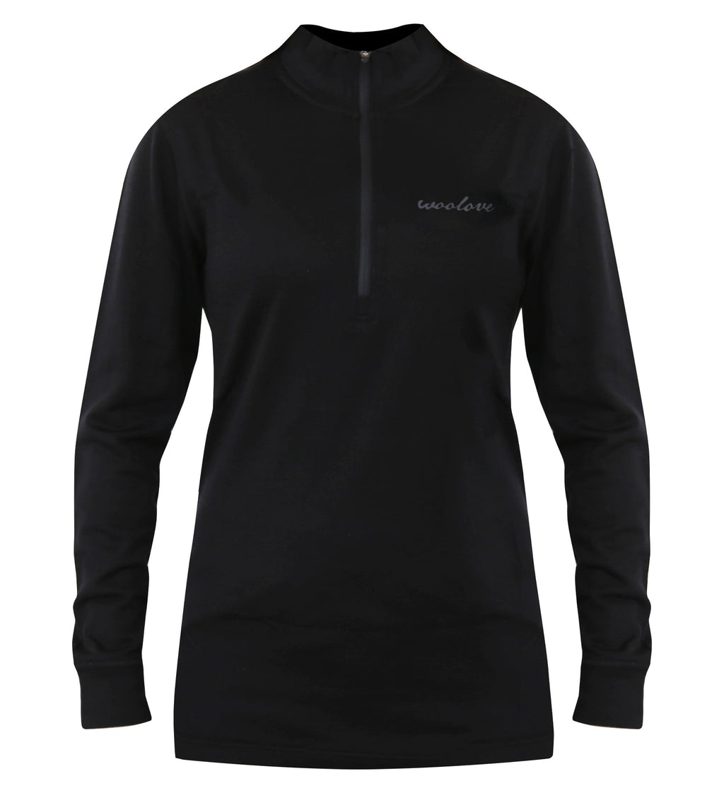Women's Merino Wool 1/4 Zip Pullover — Midweight