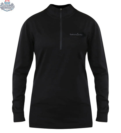 Women's Merino Wool 1/4 Zip Pullover — Midweight - Shopthatapp.ca