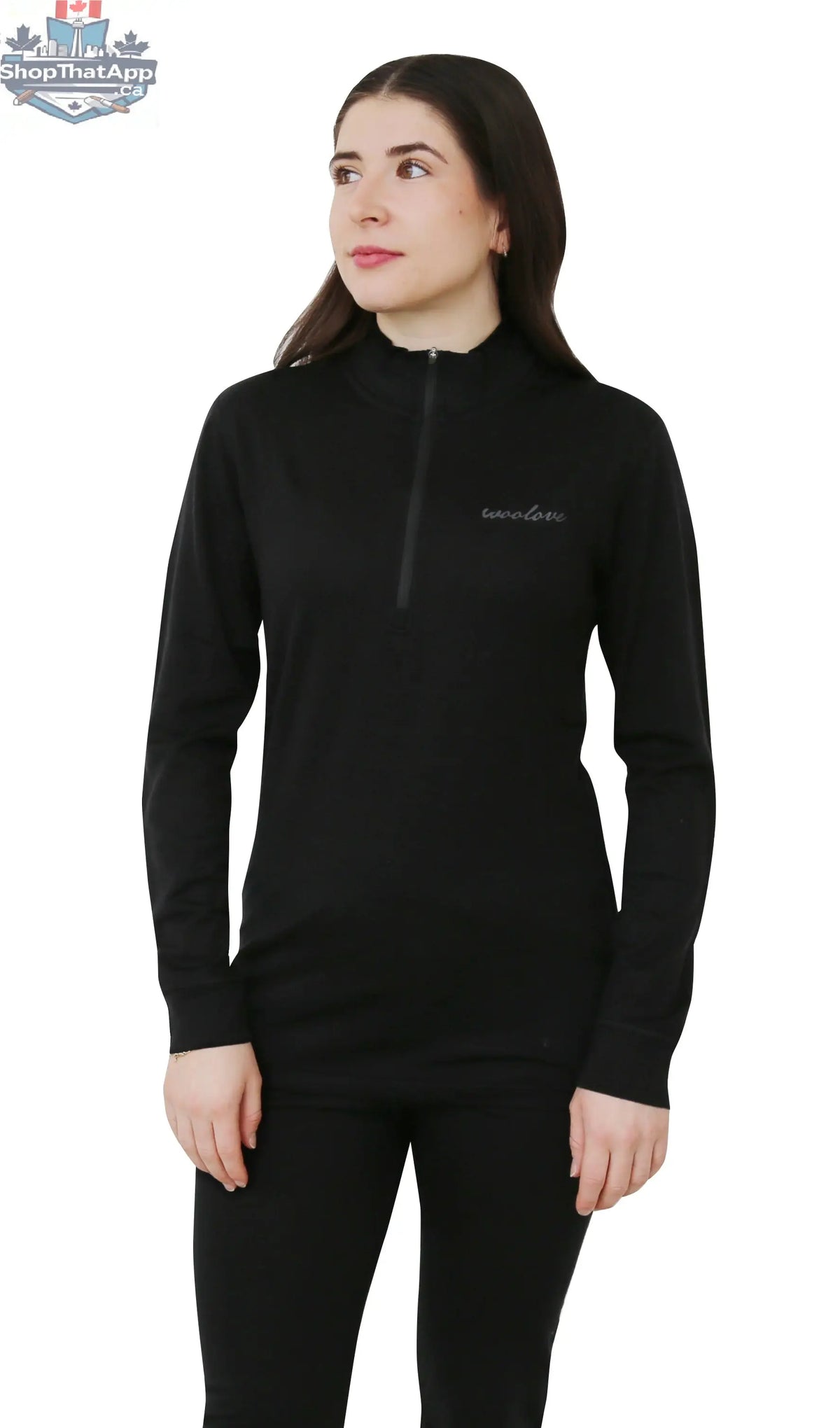 Women's Merino Wool 1/4 Zip Pullover — Midweight - Shopthatapp.ca