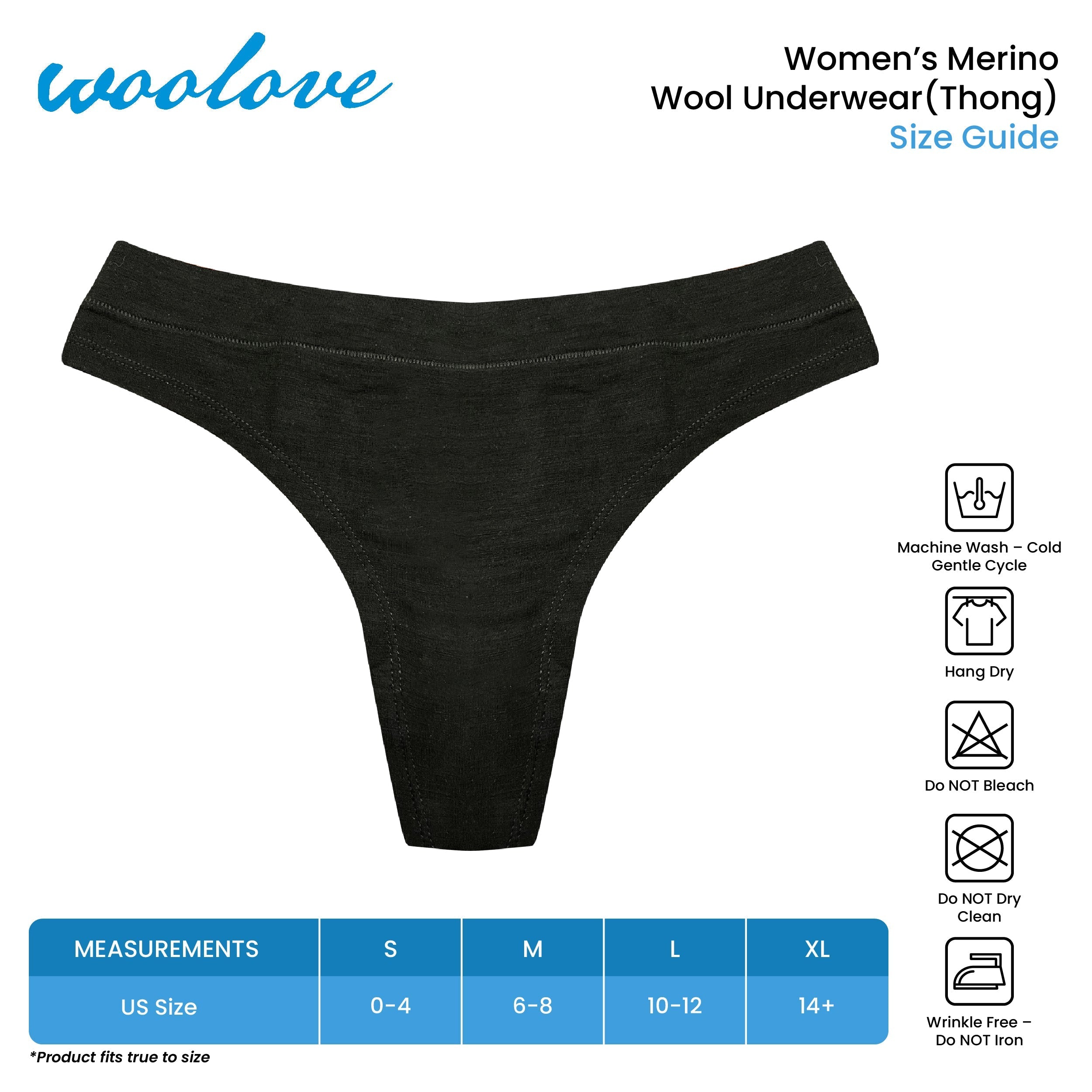 Women's Merino Wool Thong