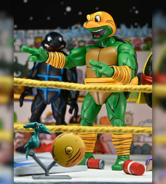 Teenage Mutant Ninja Turtles Adventures Stump Wrestling Turtles (Archie Comics) Four-Pack - Www.Shopthatapp.ca