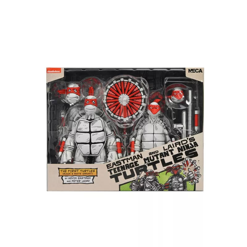 NECA Teenage Mutant Ninja Turtles Black and White First Turtles 7" Action Figures - 2pk - Www.Shopthatapp.ca