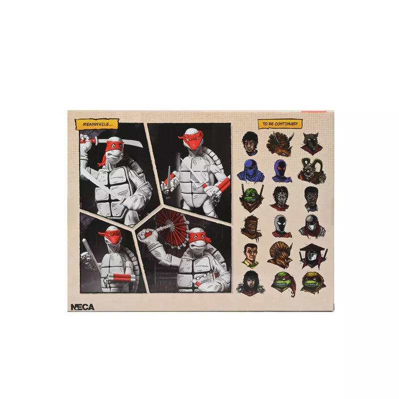 NECA Teenage Mutant Ninja Turtles Black and White First Turtles 7" Action Figures - 2pk - Www.Shopthatapp.ca