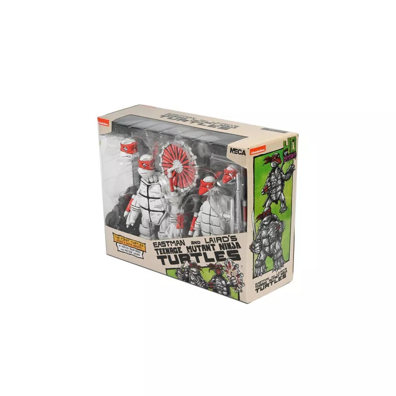 NECA Teenage Mutant Ninja Turtles Black and White First Turtles 7" Action Figures - 2pk - Www.Shopthatapp.ca