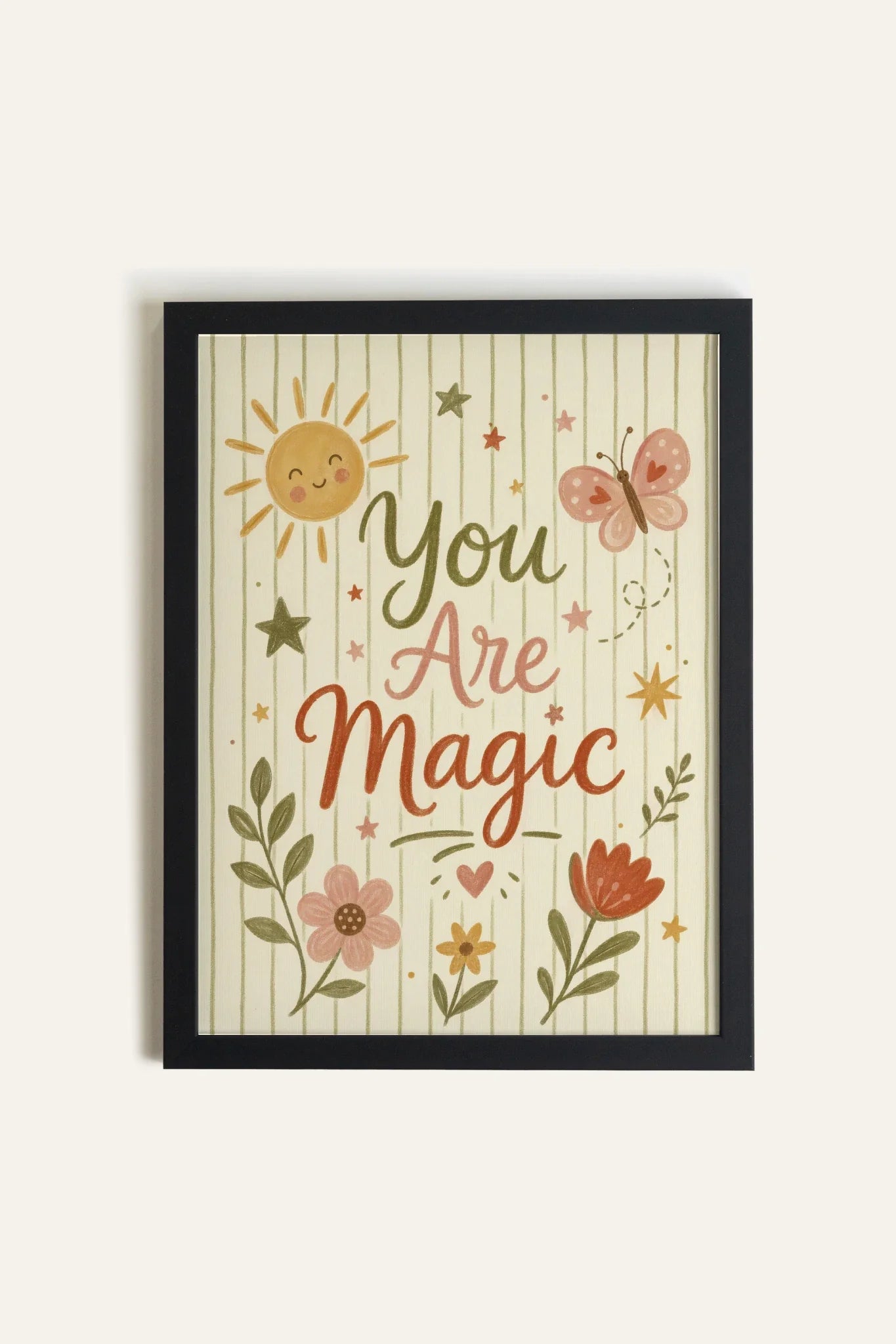 YOU ARE MAGIC Art Print - Oeuvre sur toile rigide, encadré Noir (collective) - Shopthatapp.ca