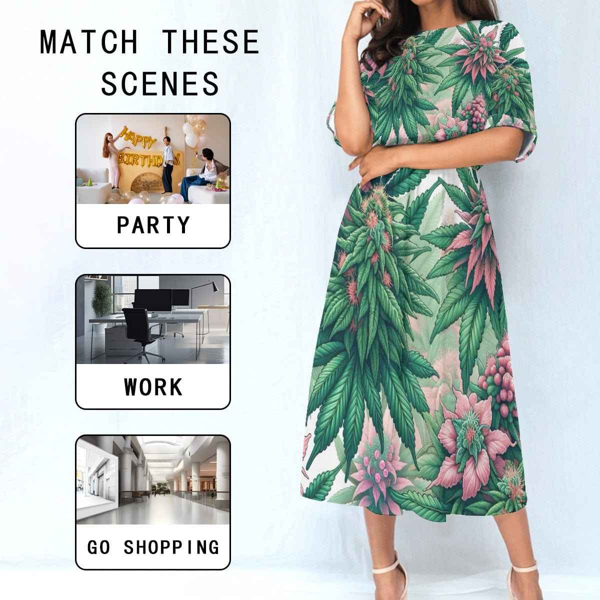 Pink Haze Pocket Waist Dress