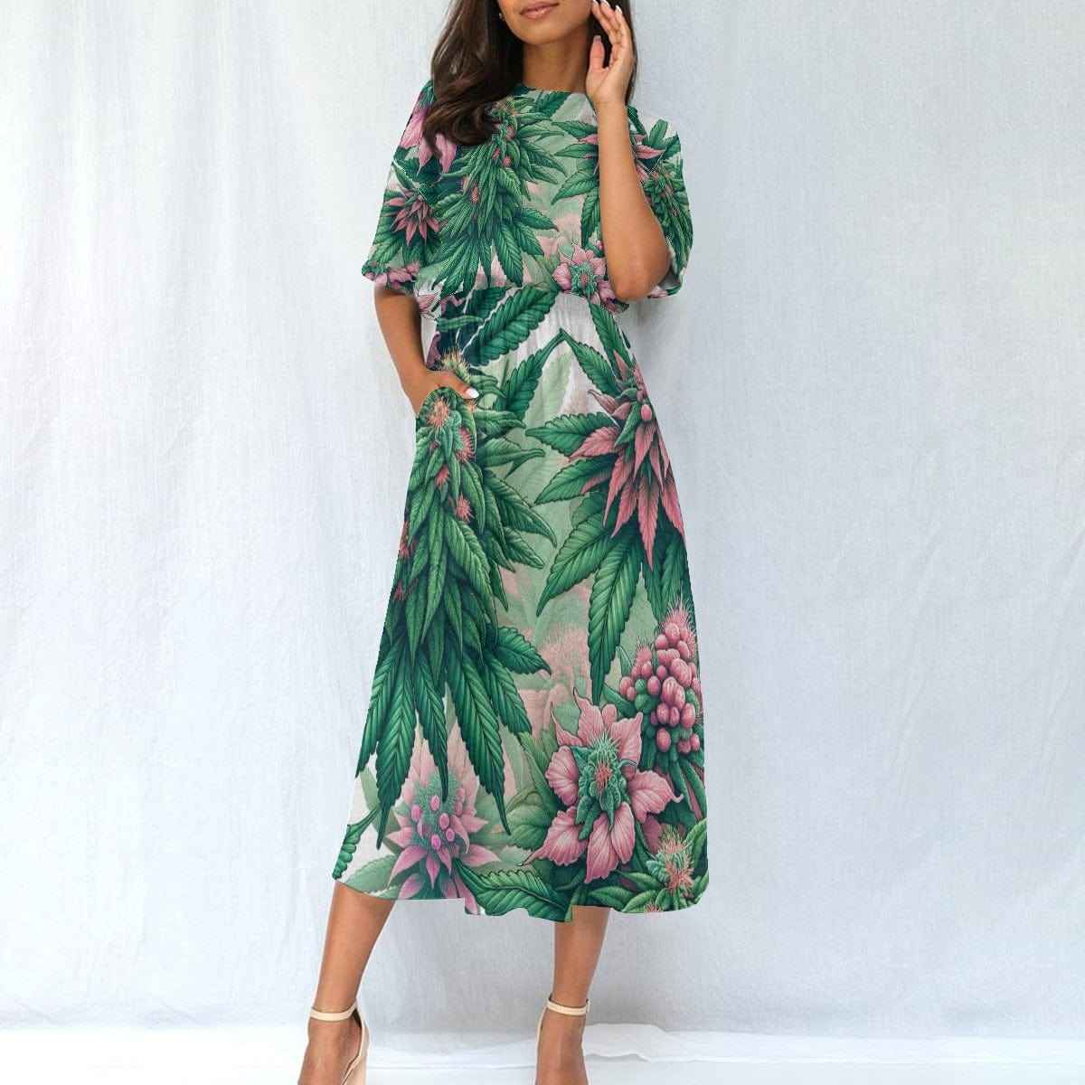 Pink Haze Pocket Waist Dress