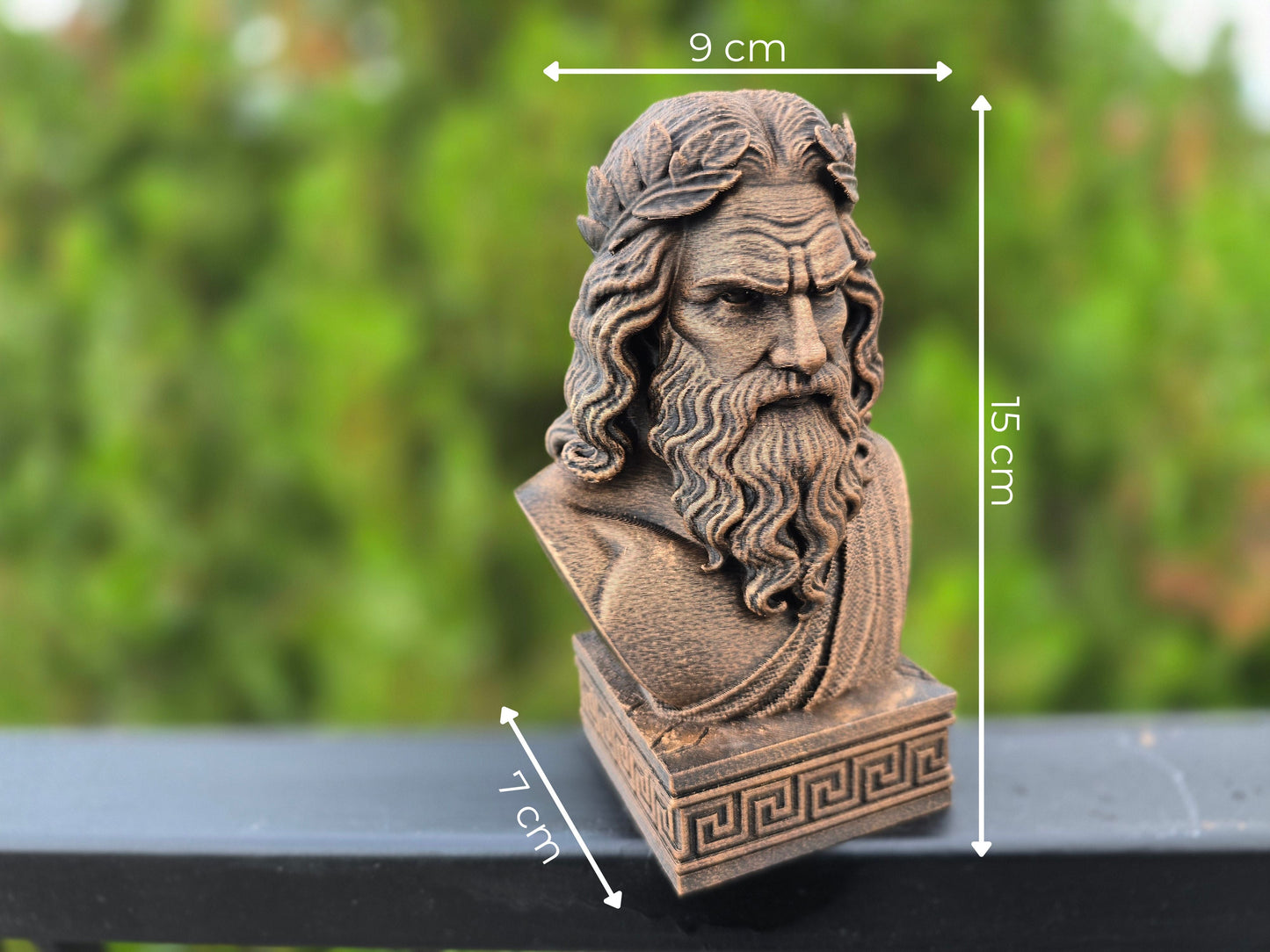 Zeus Bust Greek Mythology Decorative Sculpture - Shopthatapp.ca