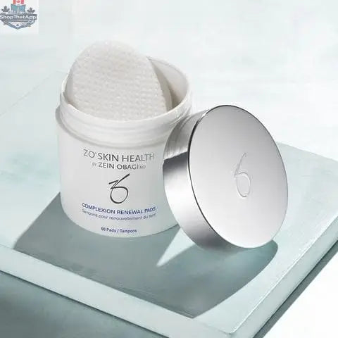 Monarch MD ZO Complexion Renewal Pads for skin care, featuring soft cotton pads with exfoliating and brightening ingredients.
