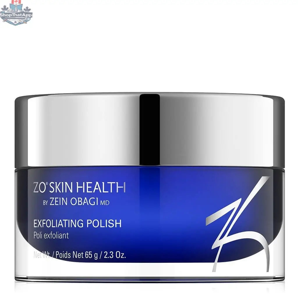 ZO Exfoliating Polish by Monarch MD Medical Aesthetics in a jar, showcasing a smooth, creamy exfoliating skin care product.