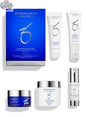 ZO Skin Normalizing System by Monarch MD Medical Aesthetics, featuring skincare products with bottles and jars on a white background.