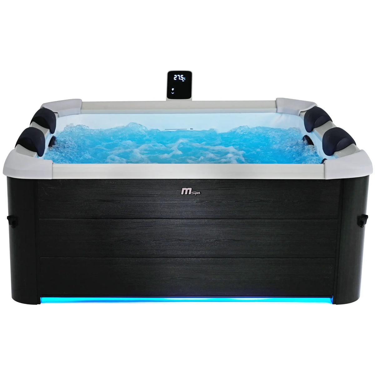 Zoppinh MSPA Oslo 6-person hot tub spa with frame, featuring seating and jets, ideal for outdoor relaxation.