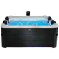 Zoppinh MSPA Oslo 6-person hot tub spa with frame, featuring seating and jets, ideal for outdoor relaxation.