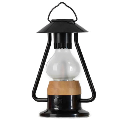 Zoppinh TRU De-Light Romantico LED lantern with rechargeable light and Bluetooth speaker in vibrant fire red color.