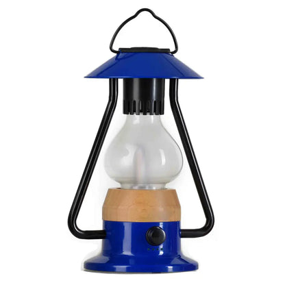 Zoppinh TRU De-LIGHT ROMANTICO LED lantern in vibrant fire red, yellow, aqua blue, green, or black with rechargeable light and Bluetooth speaker.
