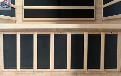 Zoppinh Blisspod Vienna far infrared sauna for two with Canadian Hemlock wood, four heaters, and low EMF technology.